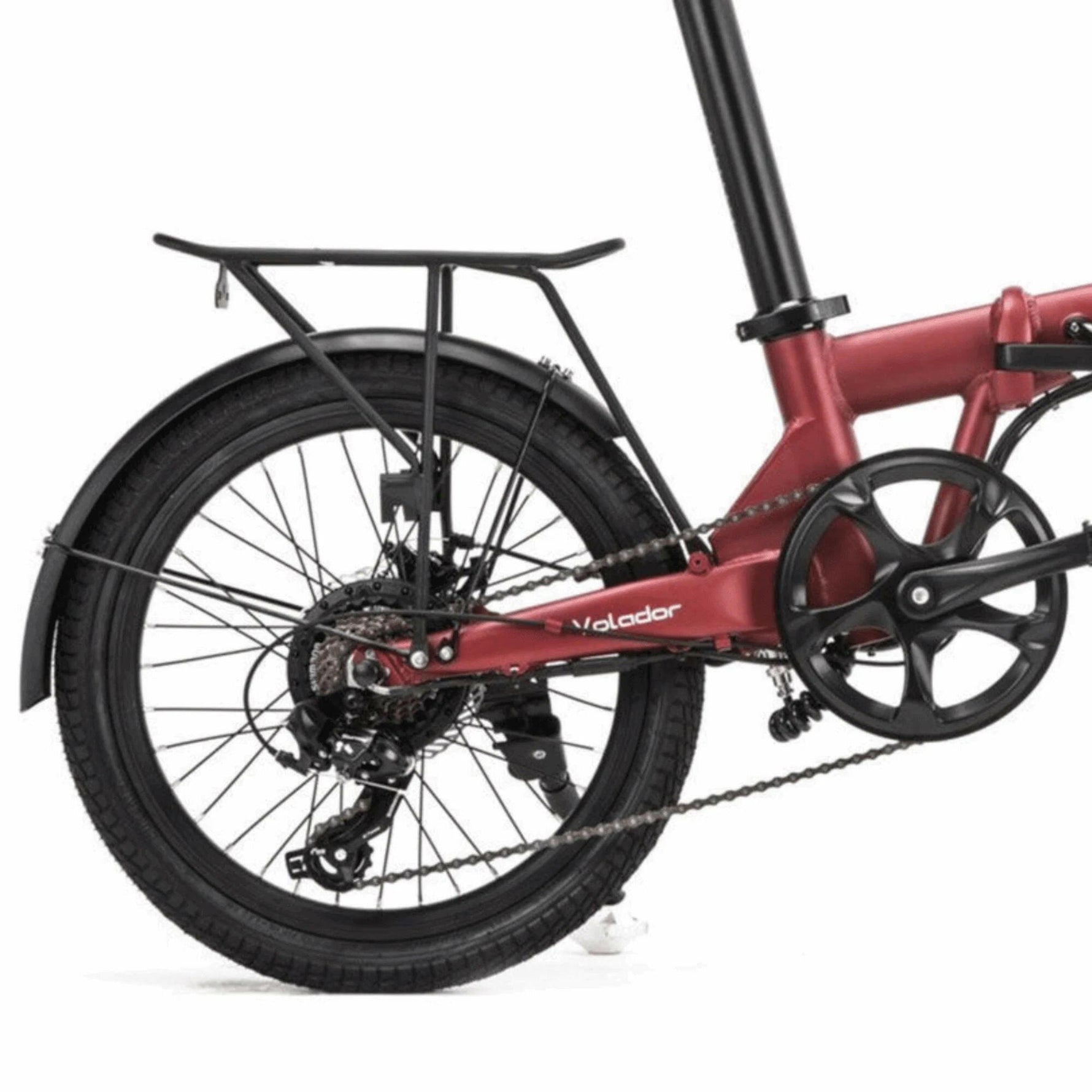 Qualisports volador folding e-bike with rear rack