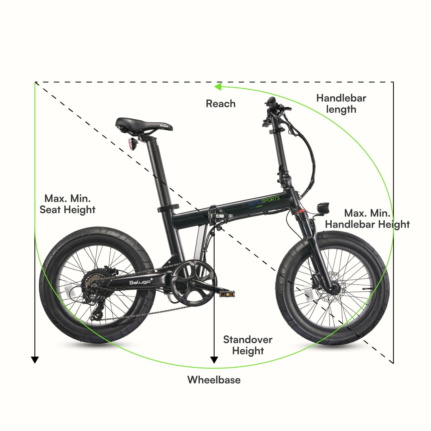 qualisports_beluga plus_folding_ebike_size chart