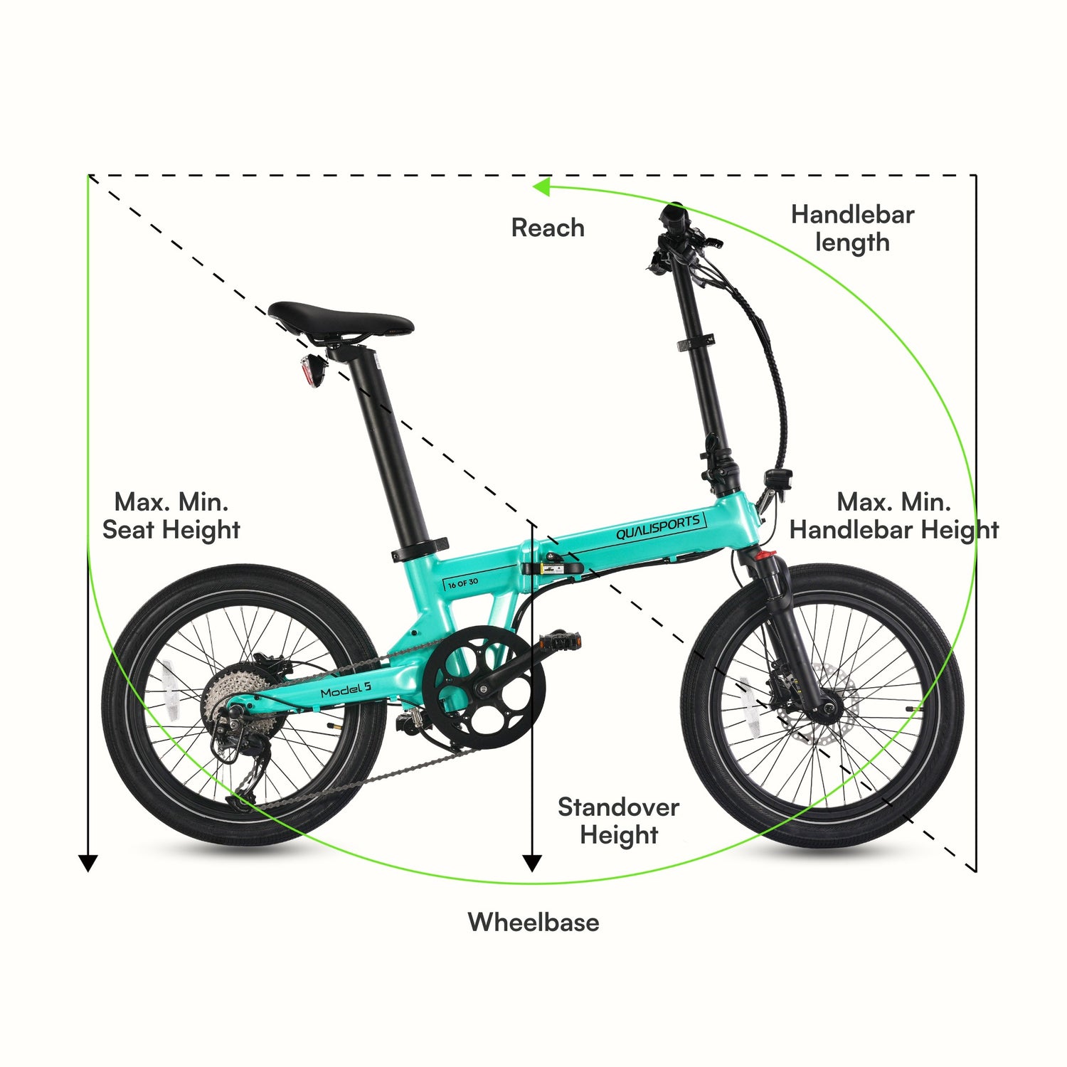 qualisports_model 5_folding_ebike_size chart