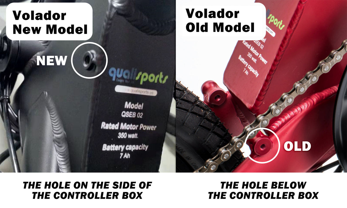 Difference between new and old Volador rear rack hole positions